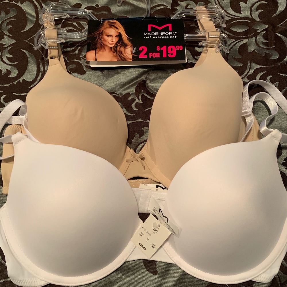 NWT Set of 2 Maidenform bras. Size 38C